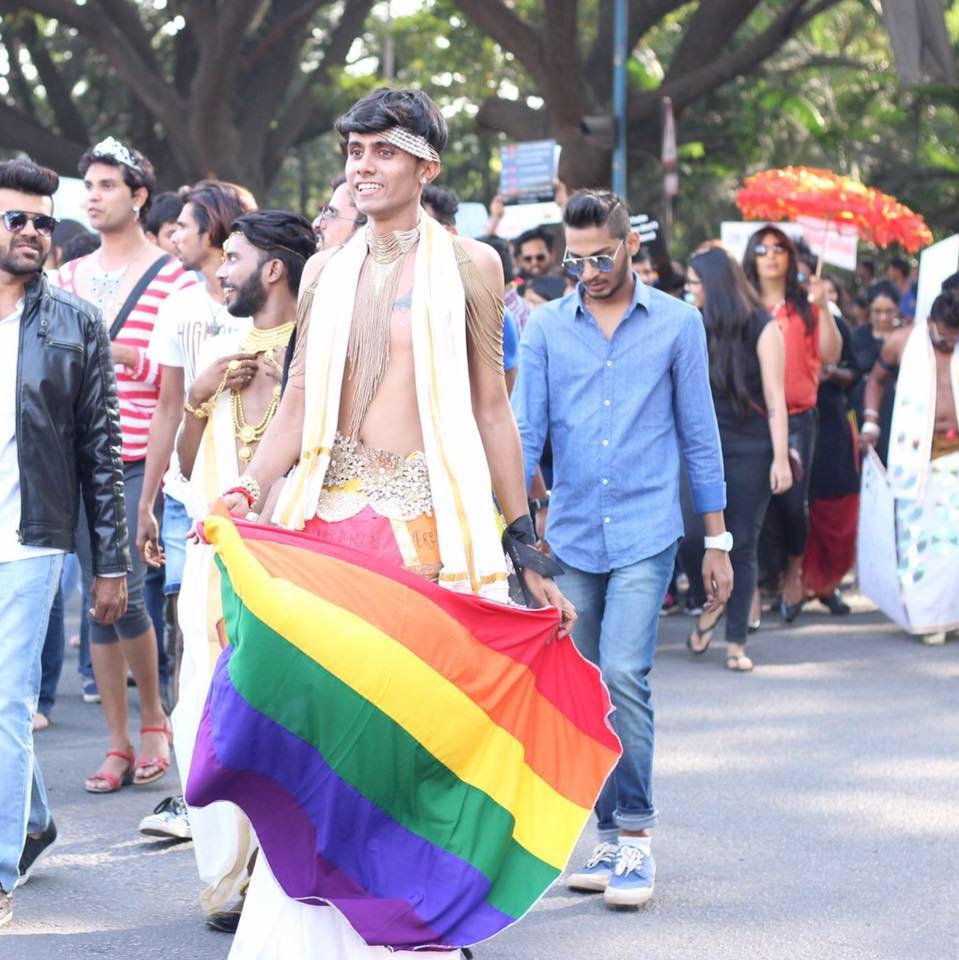 Pride Walk costumes of sumit at Bengaluru Pride, 2016